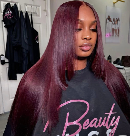 Burgundy Glam – Lace Wig HD 5x5